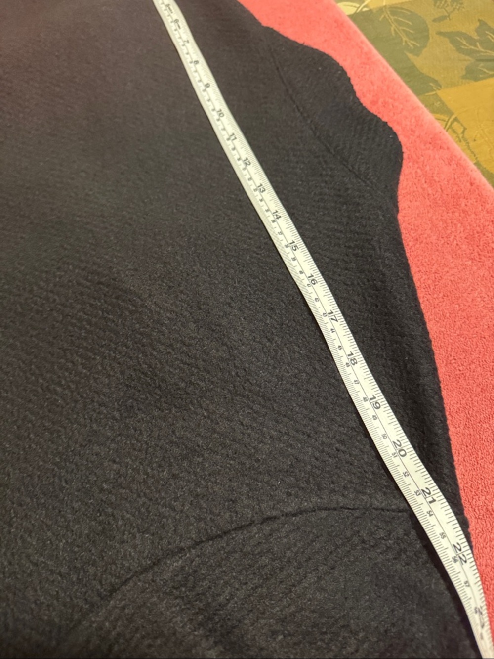 Express Black Open-Front Textured Coat - Picture 8 of 12